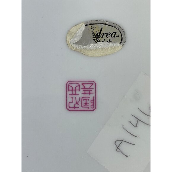 Andrea by Sadek Porcelain Plate Trinket Dish Bowl Colorful Asian Design - Picture 7 of 9